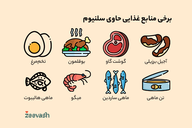 منابع غذایی حاوی سلنیوم
